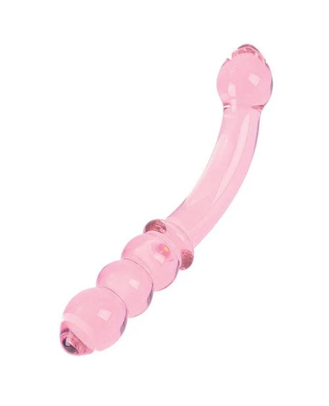 Nobü – Rose Bead Glazen Dildo – Roze