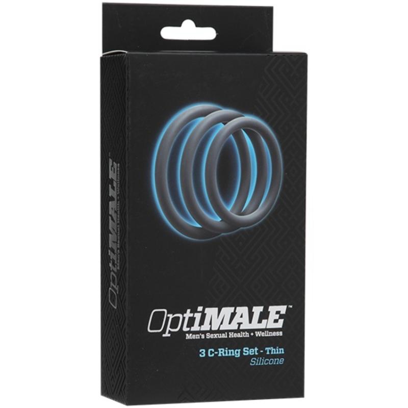 - OptiMALE 3 C-Ring Set Fin - Gris 2