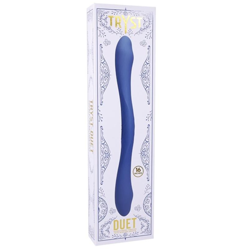 - Vibromasseur Double avec Télécommande - Bleu - 40,6 cm 2