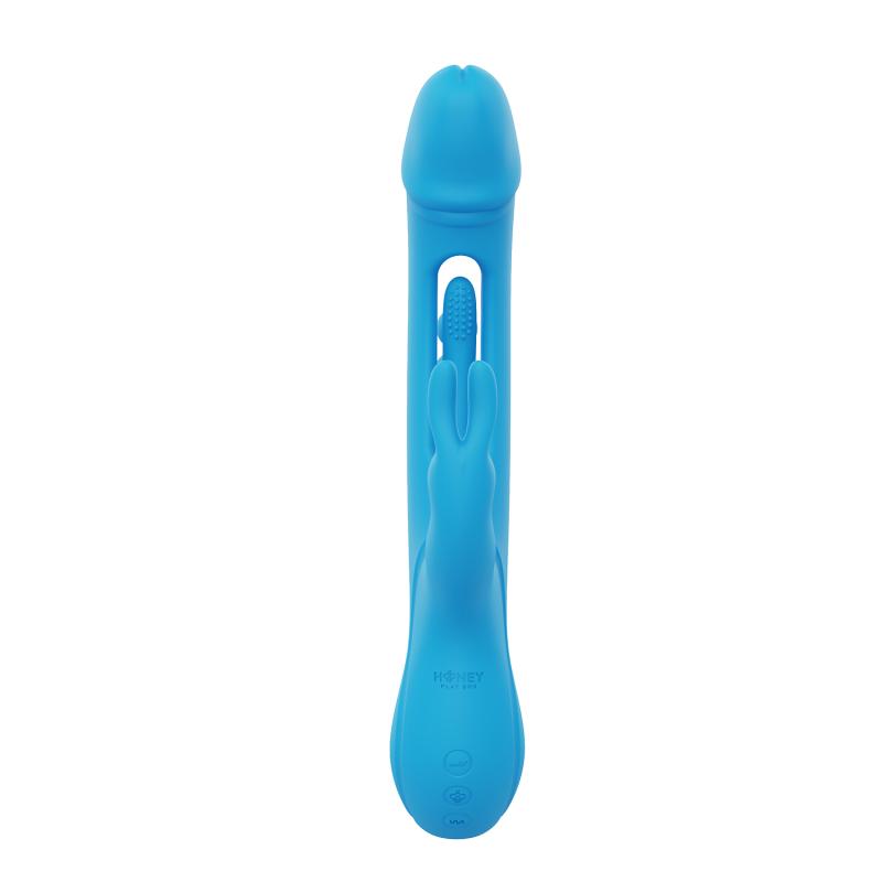 - Trilux Kinky Finger Vibromasseur Rabbit - Bleu 3