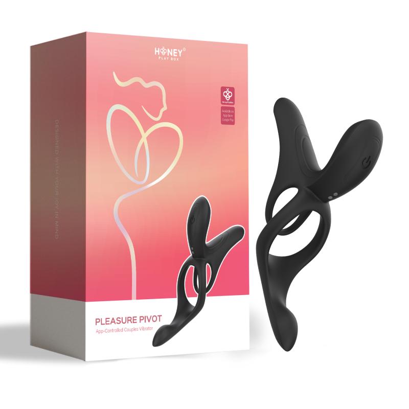 - Pleasure Pivot Vibrateur Contrôlé par App pour Couples Noir 3