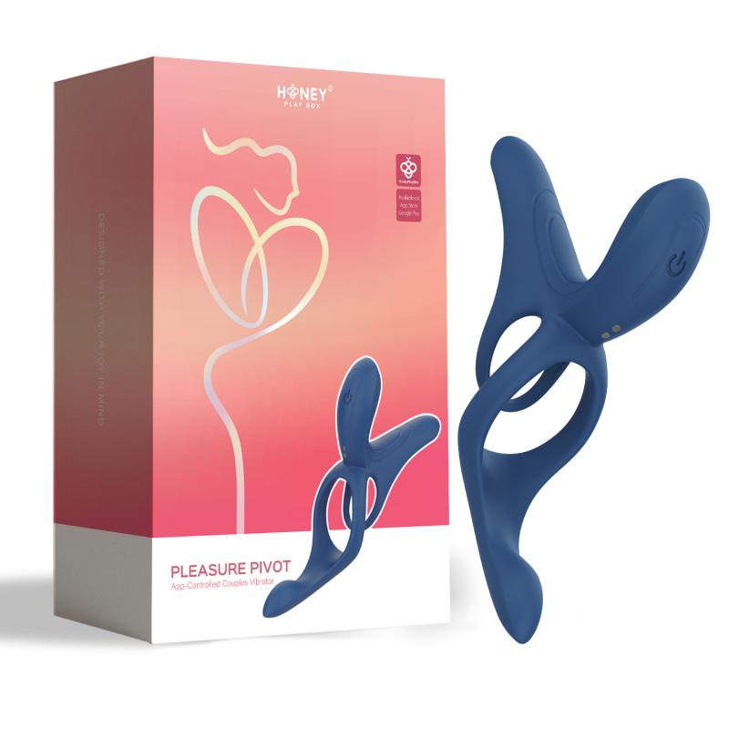 Thumbnail - HoneyPlayBox - Pleasure Pivot App-gesteuerter Vibrator für Paare Blau