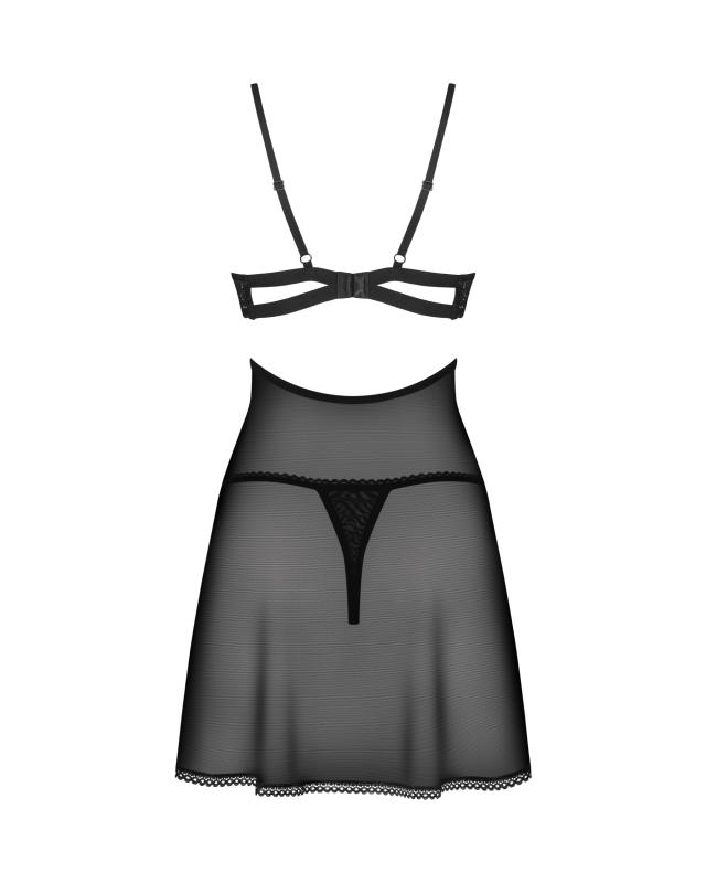 - Nutris Babydoll et String - Noir 5