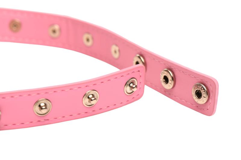 Thumbnail - XR Brands - Spiked Heart Choker - Rosa