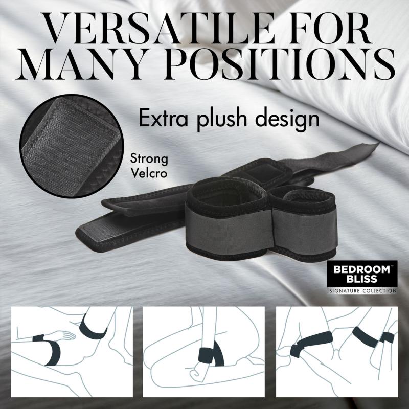 - Menottes poignets et chevilles - Noir 5