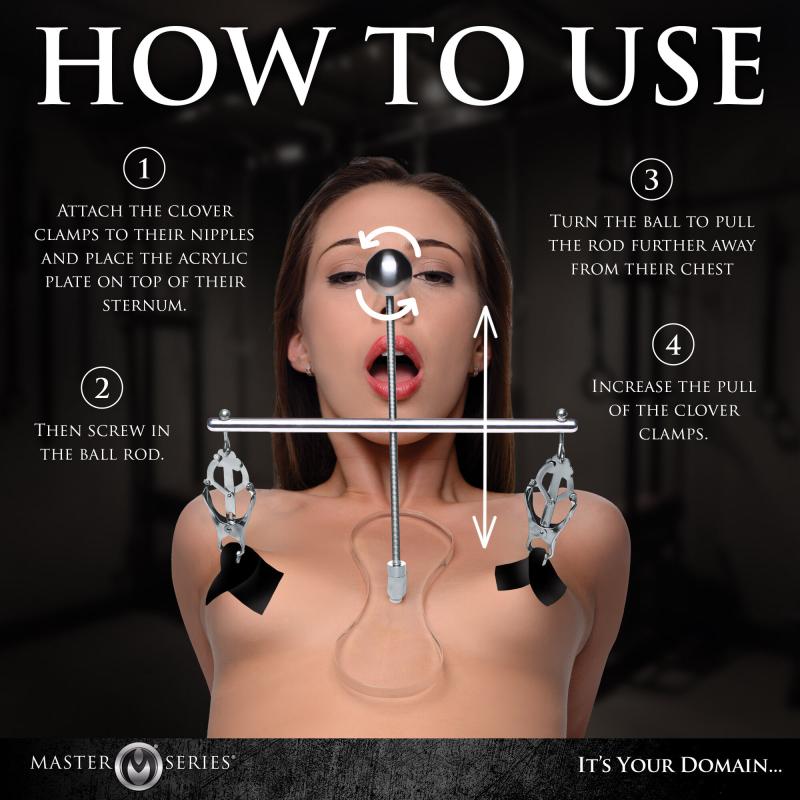 - Tower of Pain Pinces pour tétons - Argent 7