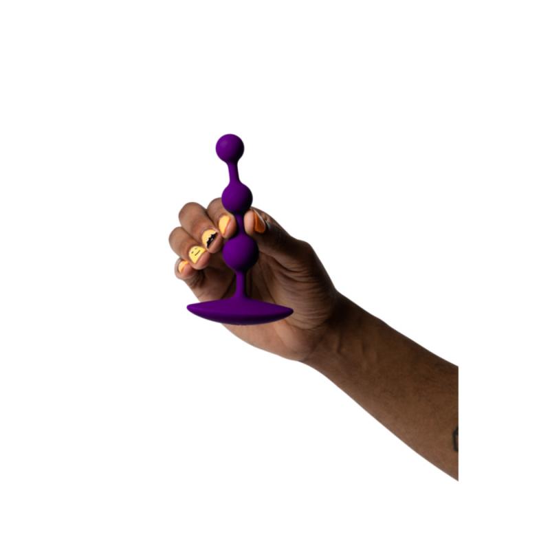 – Amp Perles Anales en Silicone – Violet 4