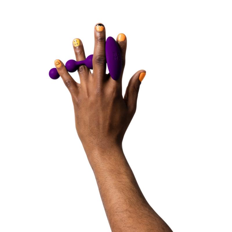 – Amp Perles Anales en Silicone – Violet 5