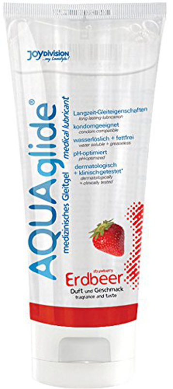 AQUAglide Strawberry Lubricant - 100 ml