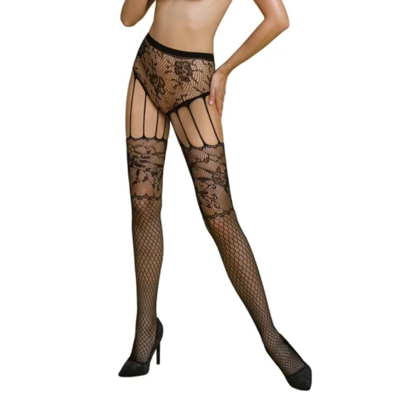 Passion ECO - S004 Bodystocking - Noir 3