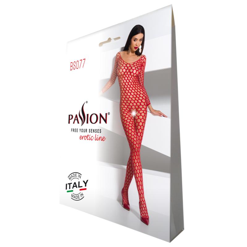 - BS077 Catsuit - Rouge 5