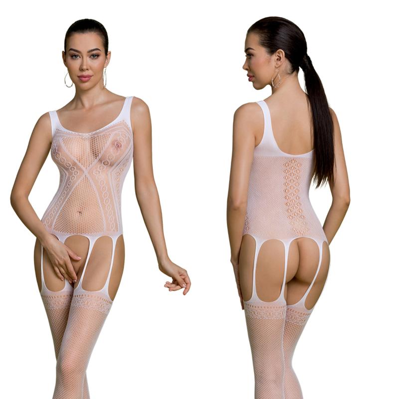 - BS007 Bodystocking - Blanc 5