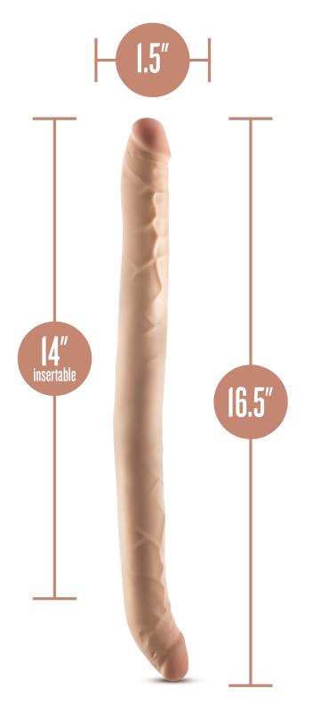 Dr. Skin – Plus Double Dildo Flexible 35,5 cm – Beige 3