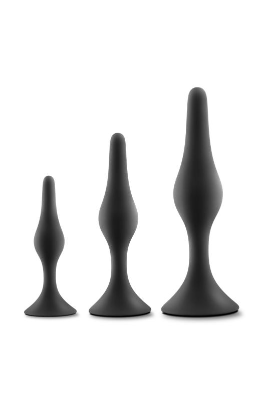 Image of Blush - Luxe Einsteiger-Buttplug-Set Schwarz