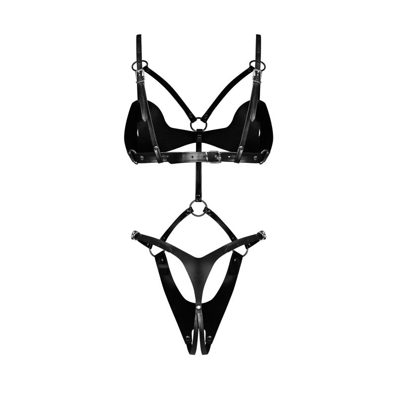 - Dame Control Body Ouvert - Noir 4