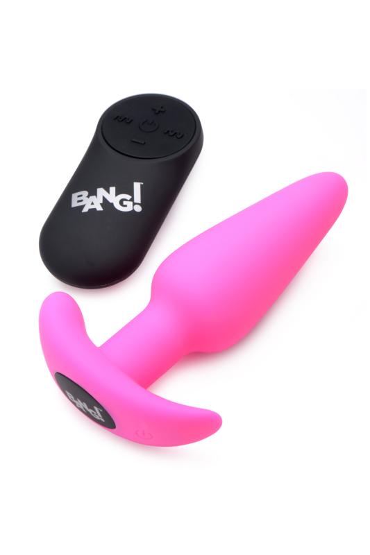 BANG! - Plug Anal Vibrant avec Télécommande - Rose 3
