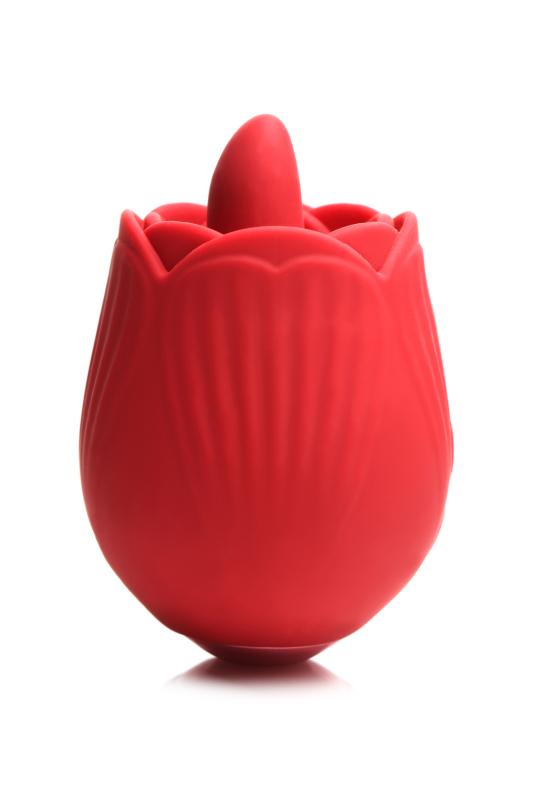 Image of BLOOMGASM - French Rose Leck- und Vibrationsstimulator - Rot