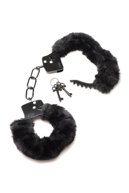 - Cuffed In Fur Menottes - Noir 3