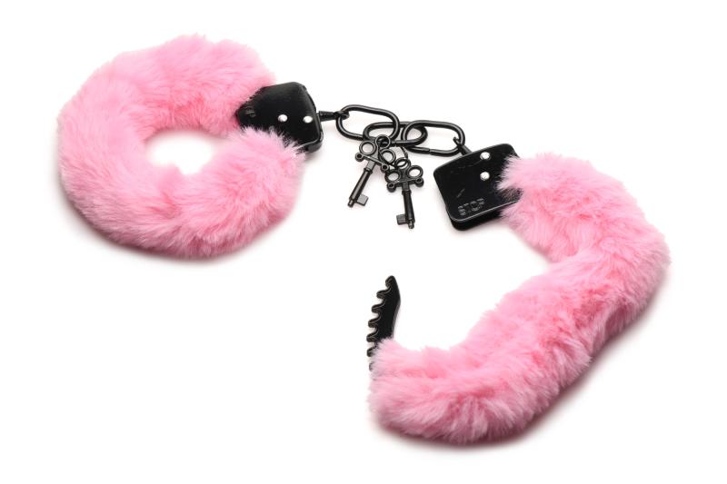 - Cuffed in Fur Menottes - Rose 3