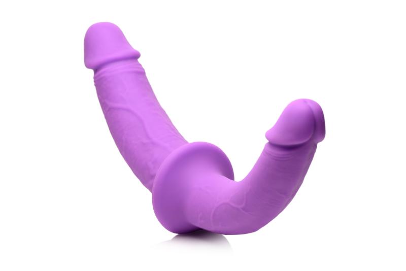 Thumbnail - XR Brands - Doppeldildo mit Gurt - Lila