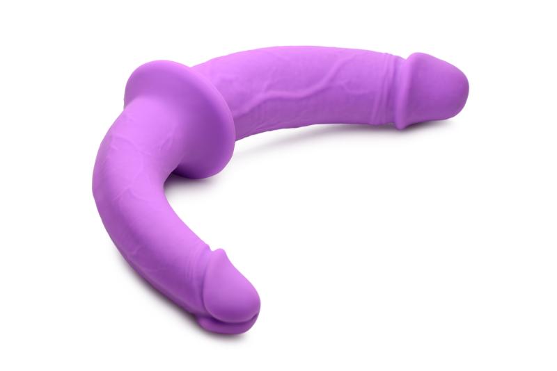 Thumbnail - XR Brands - Doppeldildo mit Gurt - Lila