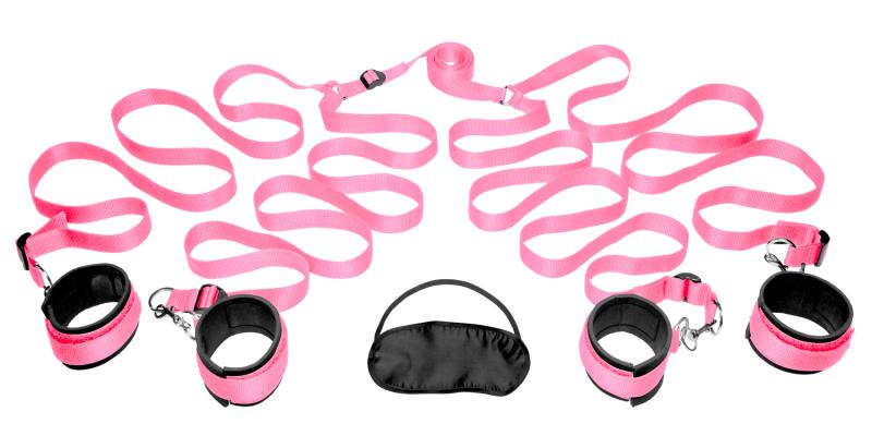 XR Brands FRISKY - Bedroom Restraint Kit Bedboeien - Roze
