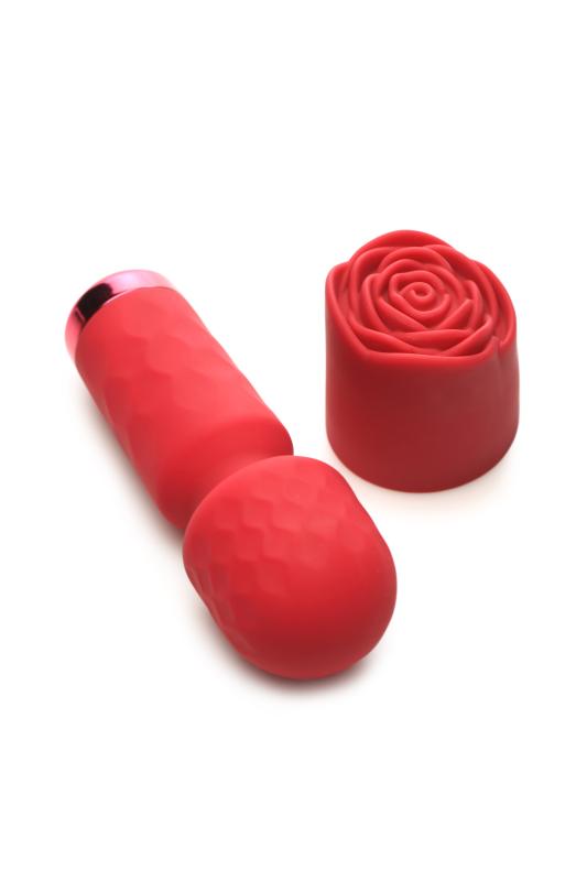 BLOOMGASM - Mini Vibromasseur Pleasure Rose - Rouge 4