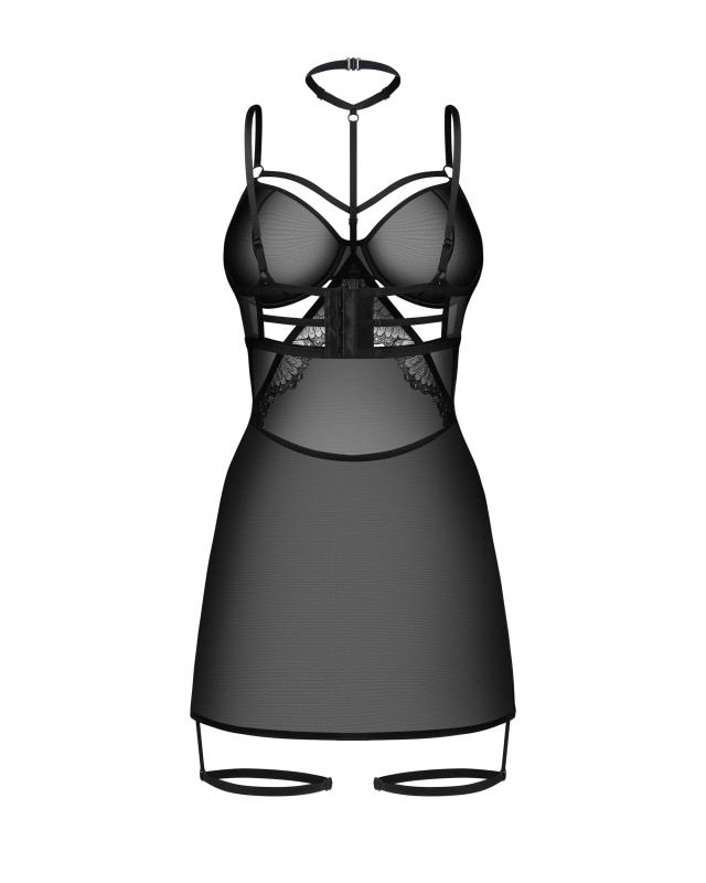 Thumbnail - Obsessive – Arrowel Babydoll – Schwarz