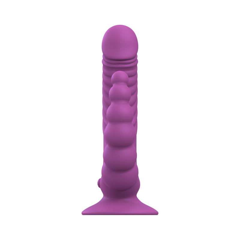 - Vibromasseur Double avec Ventouse et Télécommande - Violet 3