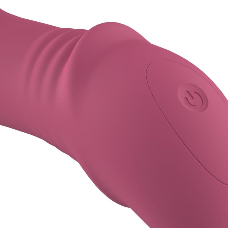 – Mini Vibromasseur Rolling – Rose Framboise 3