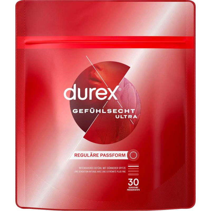 Image of Durex Gefühlsecht Ultra Kondome - 30 Stück