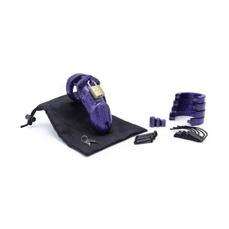 – CB-6000 Kit de Chasteté – Paillettes Violettes 3