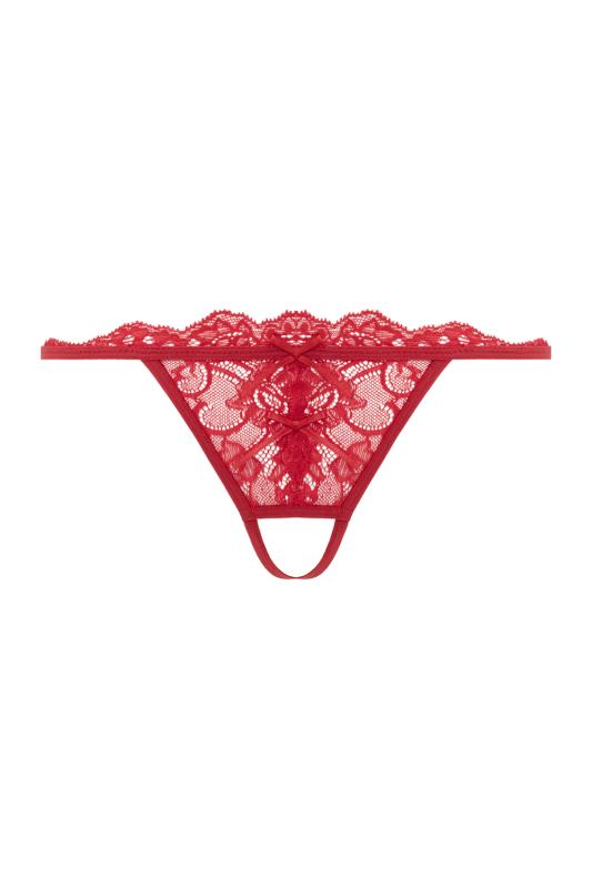- Open Crotch Thong Pixy - Rouge 4
