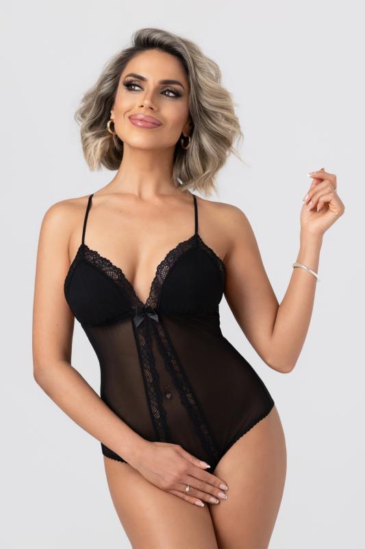 Christine  Crochless Body Krissy - Zwart
