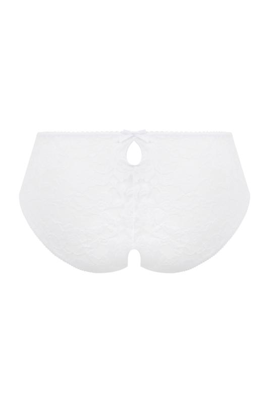 - String Ouvert à Brides en Dentelle - Blanc 5