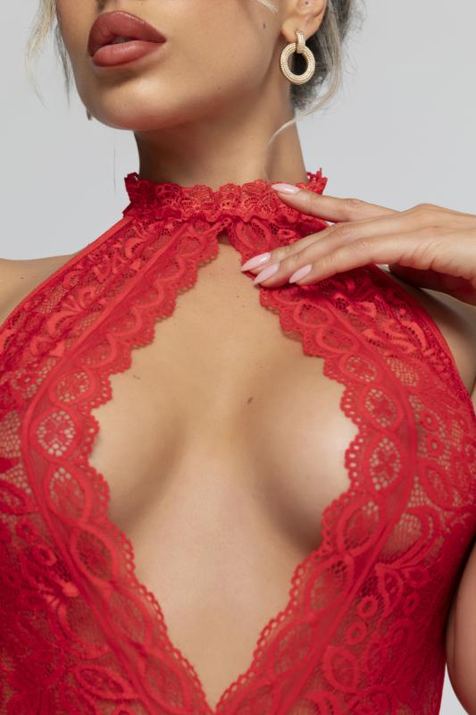 - Body Ouvert Eleonora - Rouge 3