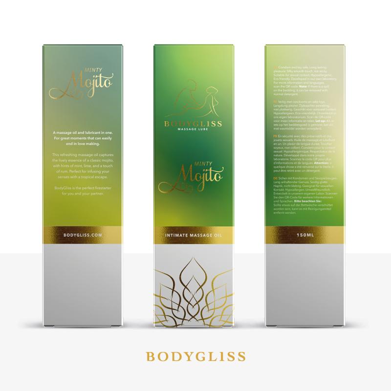 Thumbnail - BodyGliss – Massageöl und Gleitmittel in 1 Minty Mojito – 150 ml