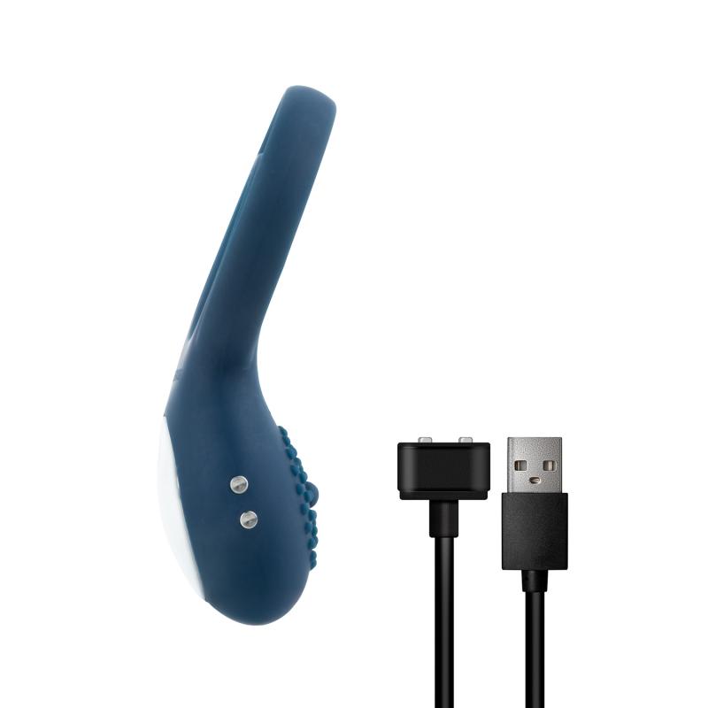 - Anneau Vibrant pour Couples - Bleu 4