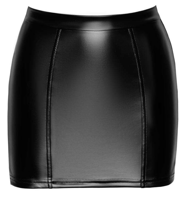 – Mini-jupe Powerwetlook & Dentelle – Noir 4