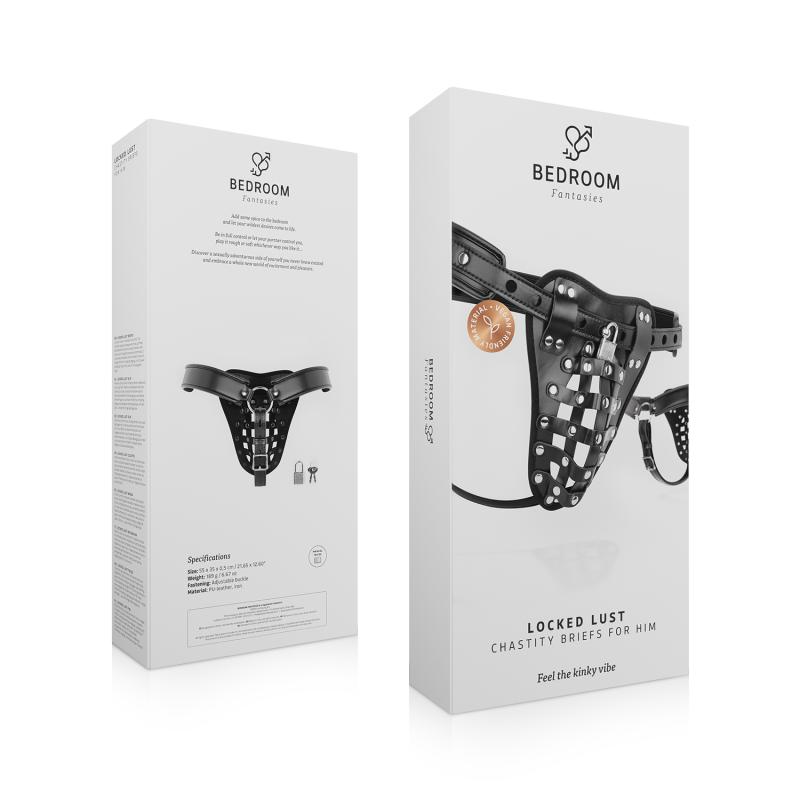 - Jockstrap avec Cage de Chasteté - Noir 4