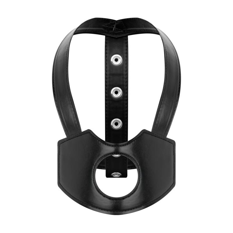 Bedroom Fantasies - Hoofd Harnas Strap-On - Zwart