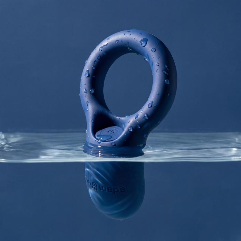 Le Cockring Coquin par - Anneau pénien vibrant - Bleu 4