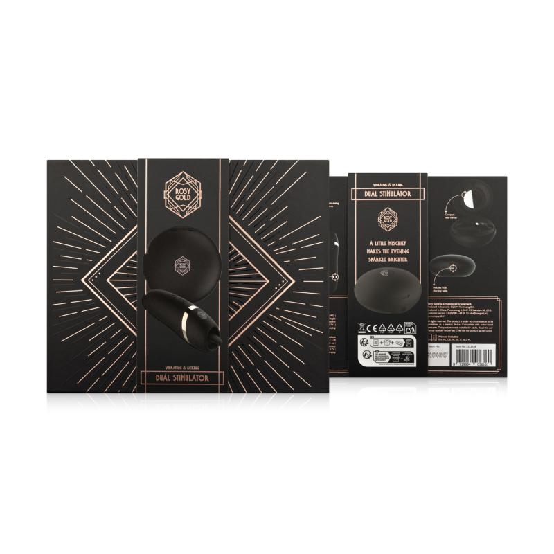 Thumbnail - Rosy Gold – Leckstimulator mit Luxus Ladeetui – Schwarz