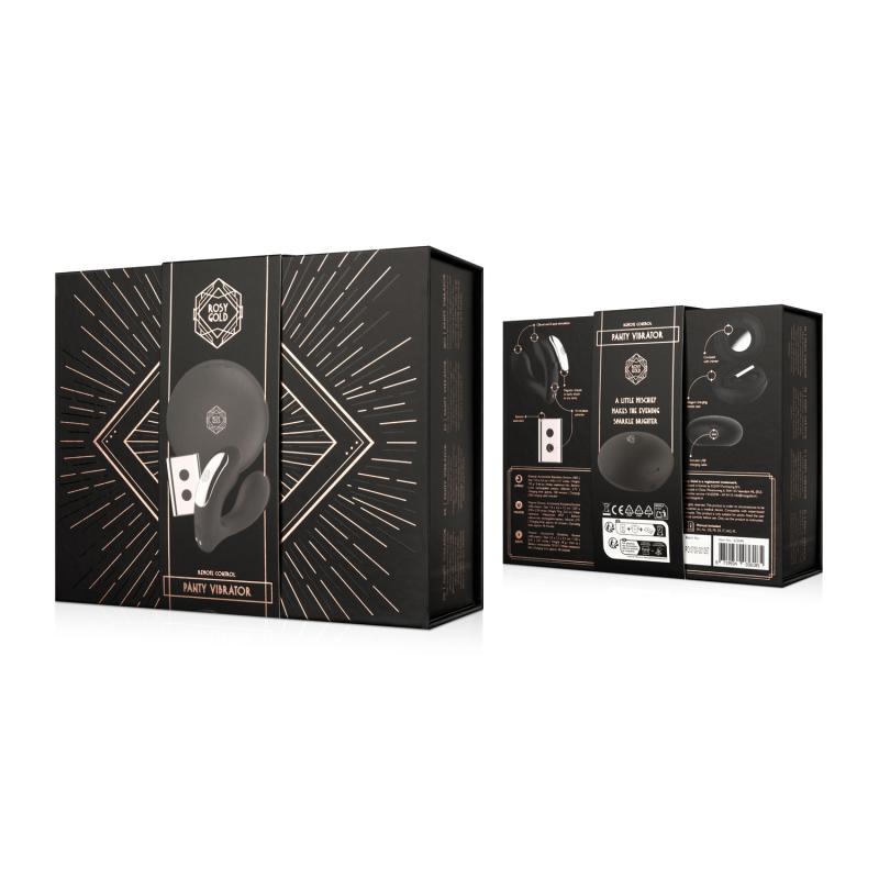 Thumbnail - Rosy Gold – Tragbarer Vibrator mit Luxus Ladeetui – Schwarz