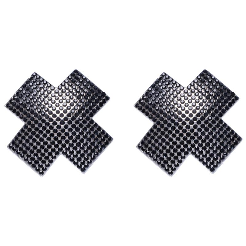 Cottelli Collection – Nippelschmuck Kreuz – Schwarz