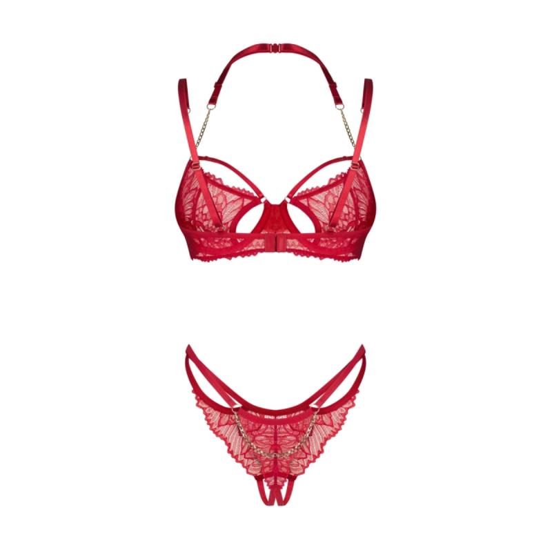 – Matildea Ensemble 2 Pièces Ouvert – Rouge 4