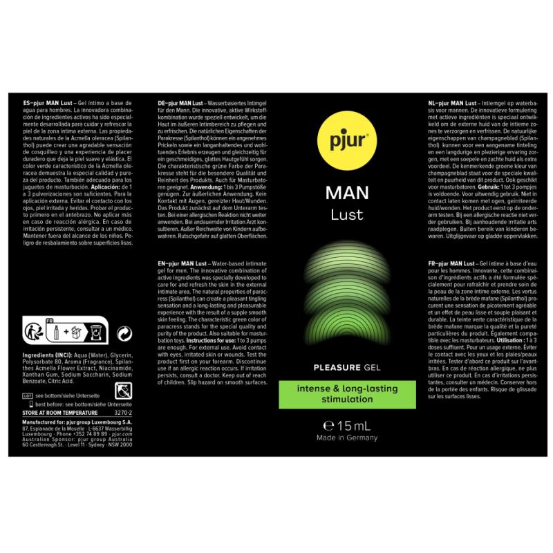 - MAN Lust Gel Pleasure - 15ml 4
