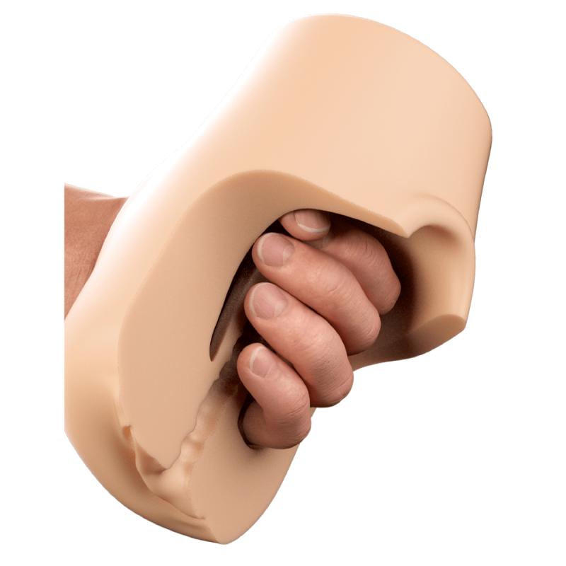 - PDX Plus Pussy Pounder Squeeze Stroker - Beige 2