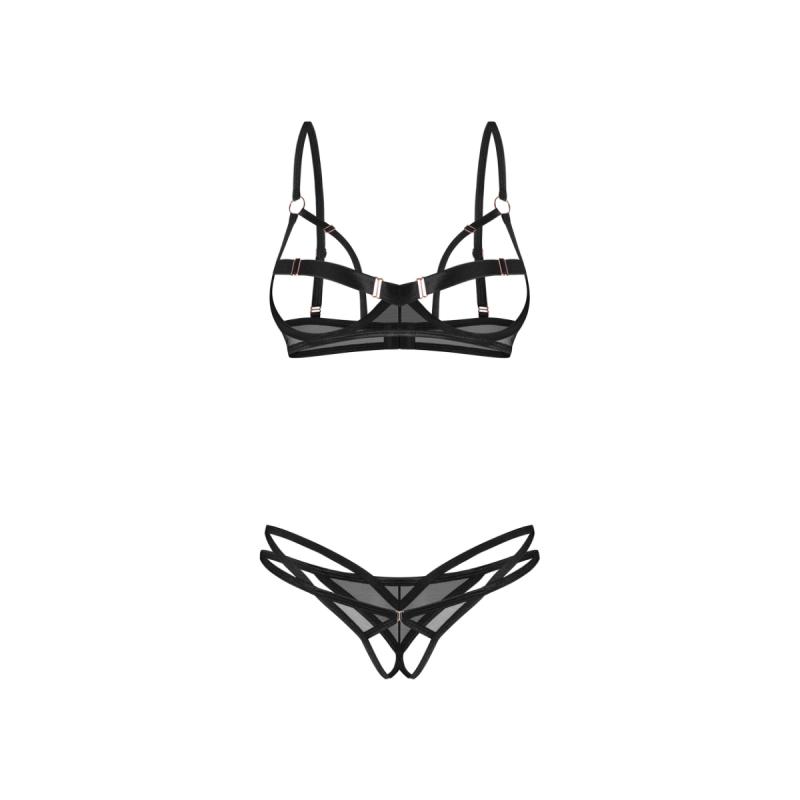 – Euridia Set 2-Pièces Ouvert – Noir 4