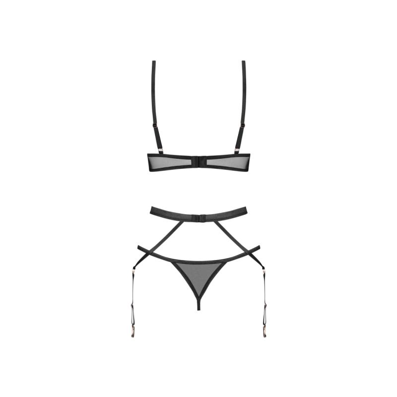 – Euridia Ensemble Lingerie 3-pcs – Noir 4